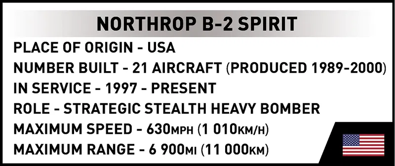 COBI-5916 Northrop B-2 Spirit Stealth Bomplan