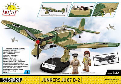 COBI-5748 JUNKERS JU 87 B-2 - WWII Stuka Tankdödare