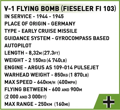COBI-3135 V-1 Flying Bomb (FI 103)