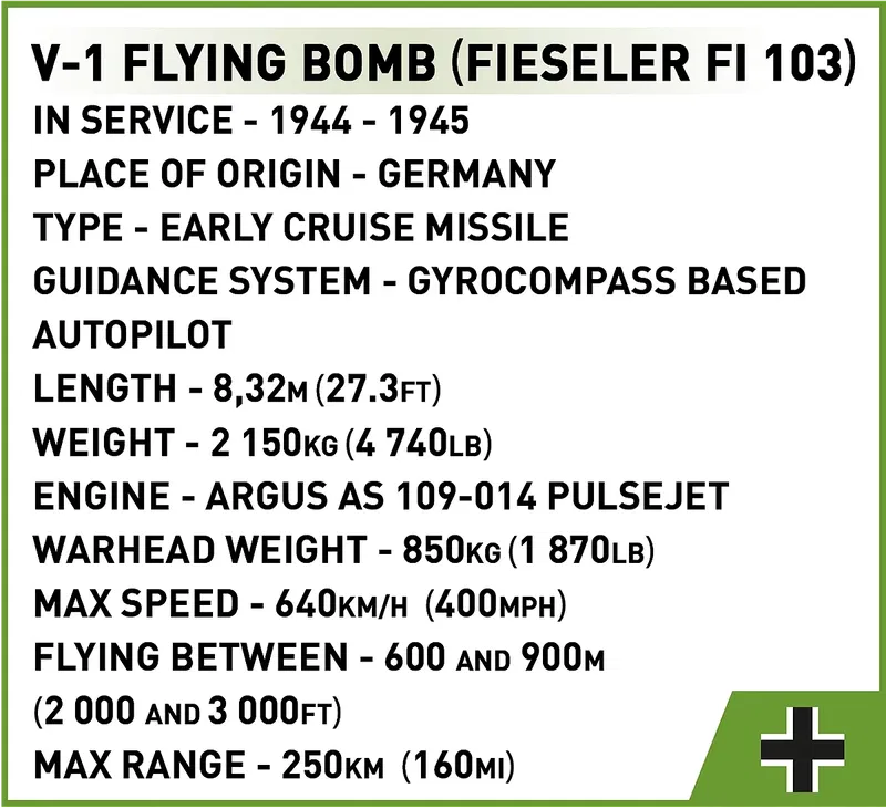 COBI-3135 V-1 Flying Bomb (FI 103)