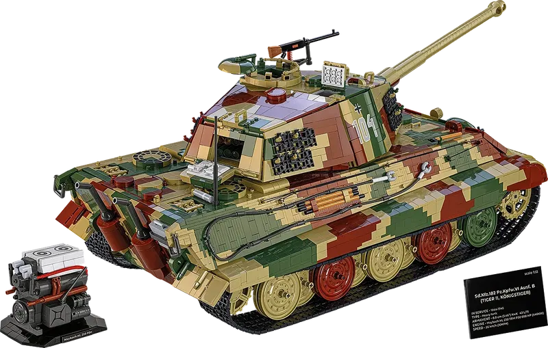 COBI-2808 Tiger II Königstiger Skala 1:12 COBI-2808 Tiger II Königstiger Skala 1:12