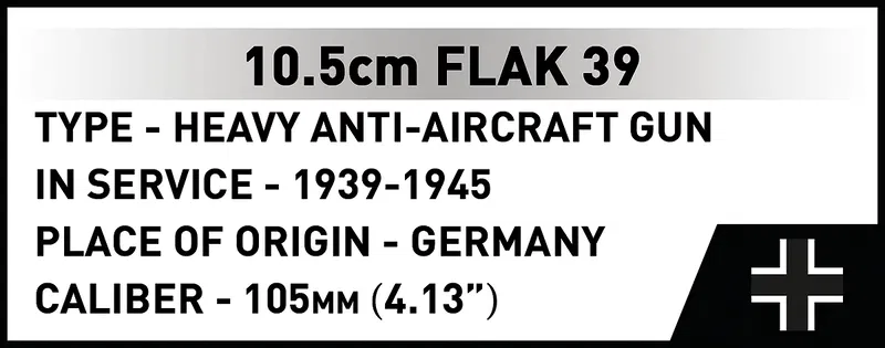 COBI-3142 10,5 cm Flak 39 Kanon