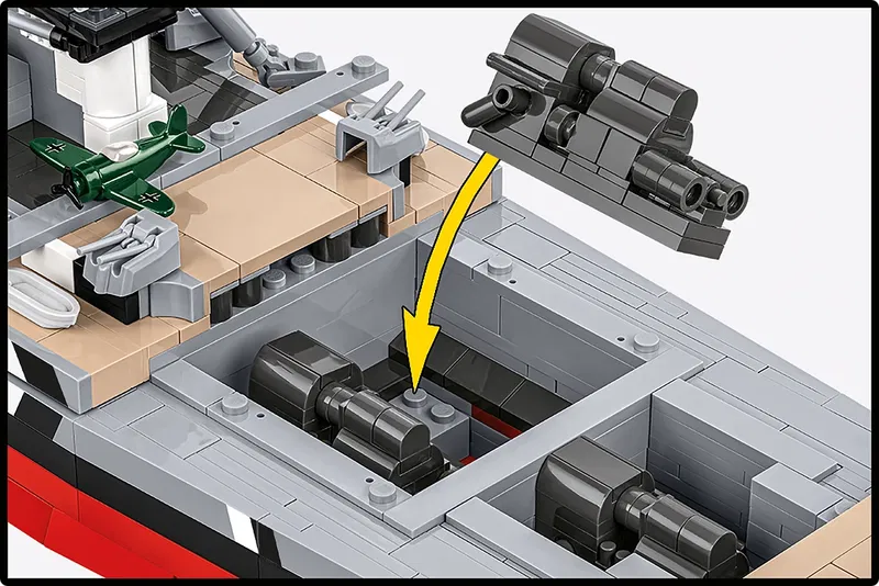 COBI-4860 Battleship Bismarck - 3204 st Byggblock