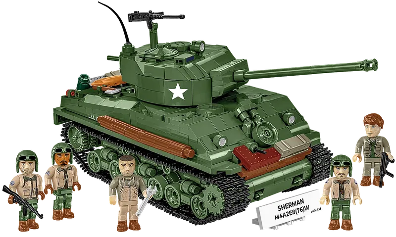 COBI-3118 Sherman M4A2E8(76)W "Easy Eight" - WW2 Stridsvagn