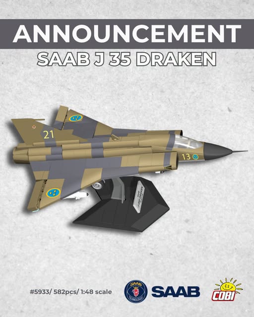 Kommande nyhet! Cobi Saab J 35 Draken