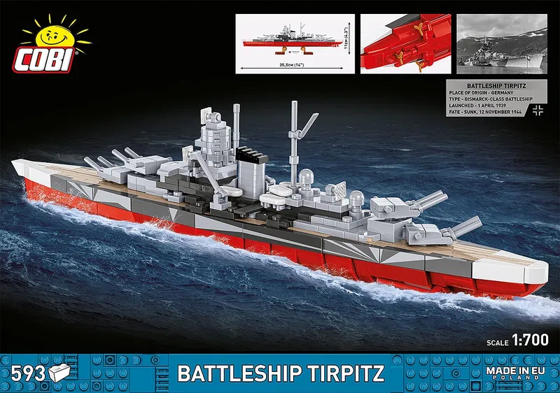 COBI-4853 Battleship Tirpitz