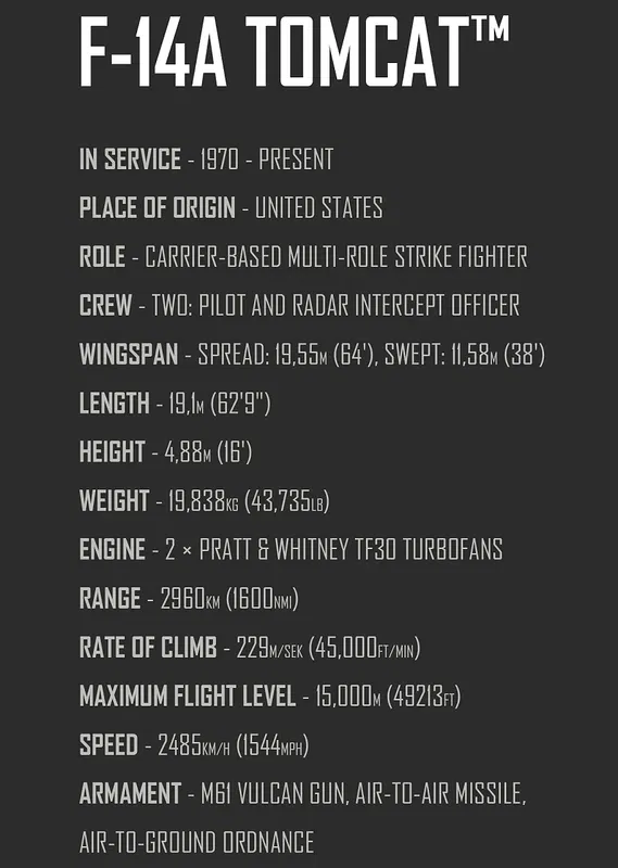 COBI-5920 Top Gun Maverick Grumman F-14 Tomcat™