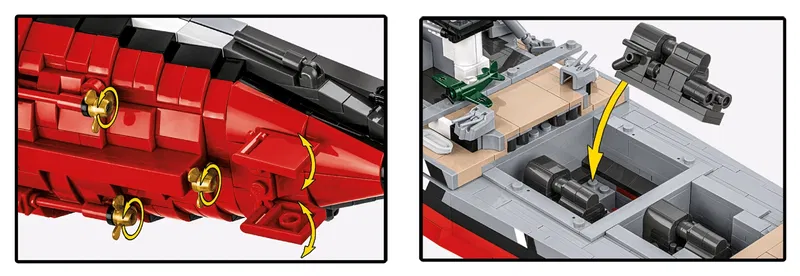COBI-4860 Battleship Bismarck - 3204 st Byggblock