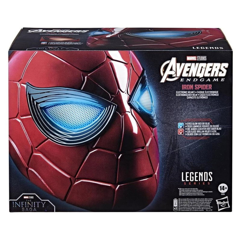 Marvel Legends Series Spiderman Electronic Helmet Avengers Endgame Iron Spider
