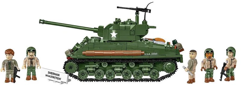 COBI-3118 Sherman M4A2E8(76)W "Easy Eight" - WW2 Stridsvagn