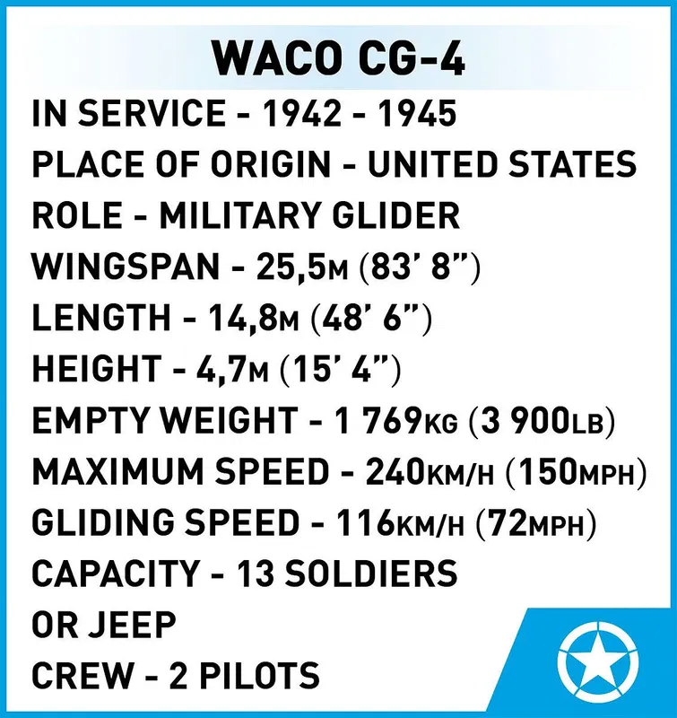 COBI-5755 Waco CG-4 - American D-Day Transport Aircraft