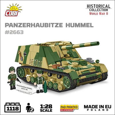 Cobi WWII Sd.Kfz.165 Panzerhaubitze HUMMEL skala 1:28