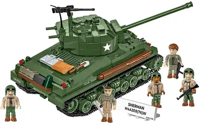 COBI-3118 Sherman M4A2E8(76)W "Easy Eight" - WW2 Stridsvagn