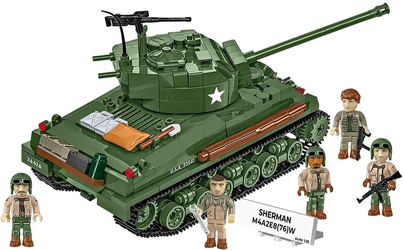 COBI-3118 Sherman M4A2E8(76)W "Easy Eight" - WW2 Stridsvagn