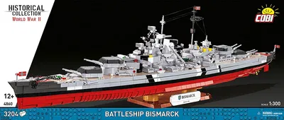 COBI-4860 Battleship Bismarck - 3204 st Byggblock