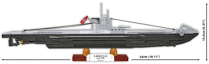 COBI-4852 Submarine VIIB U-Båt U-52