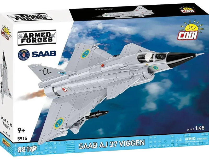 Cobi Saab AJ37 Viggen stridsflygplan