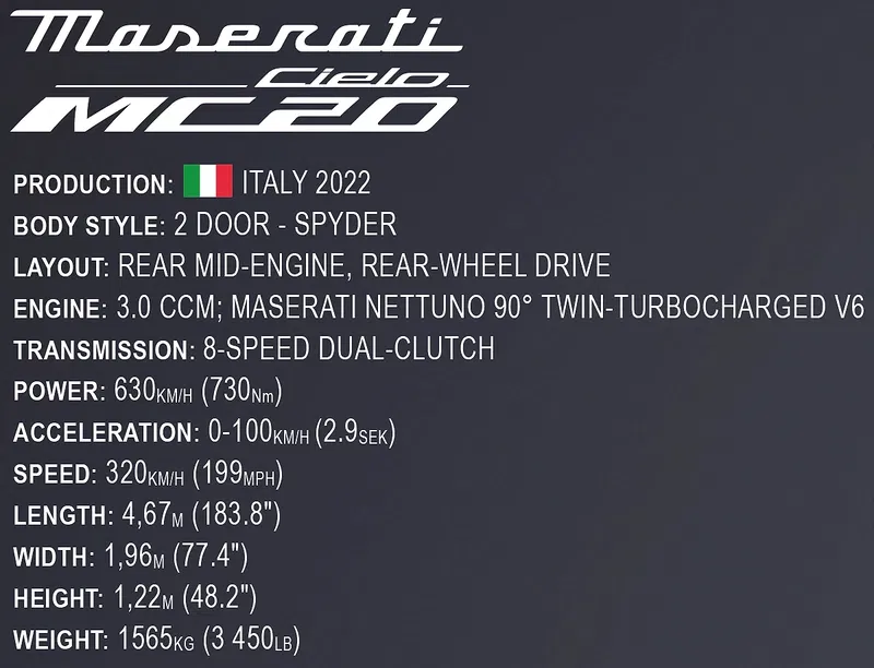 COBI-24352 Maserati MC 20 Cielo