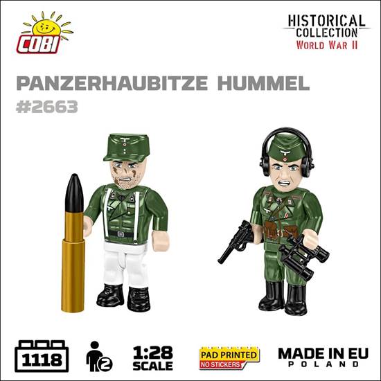 Cobi WWII Sd.Kfz.165 Panzerhaubitze HUMMEL skala 1:28