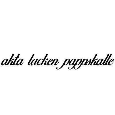 Dekal akta lacken pappskalle