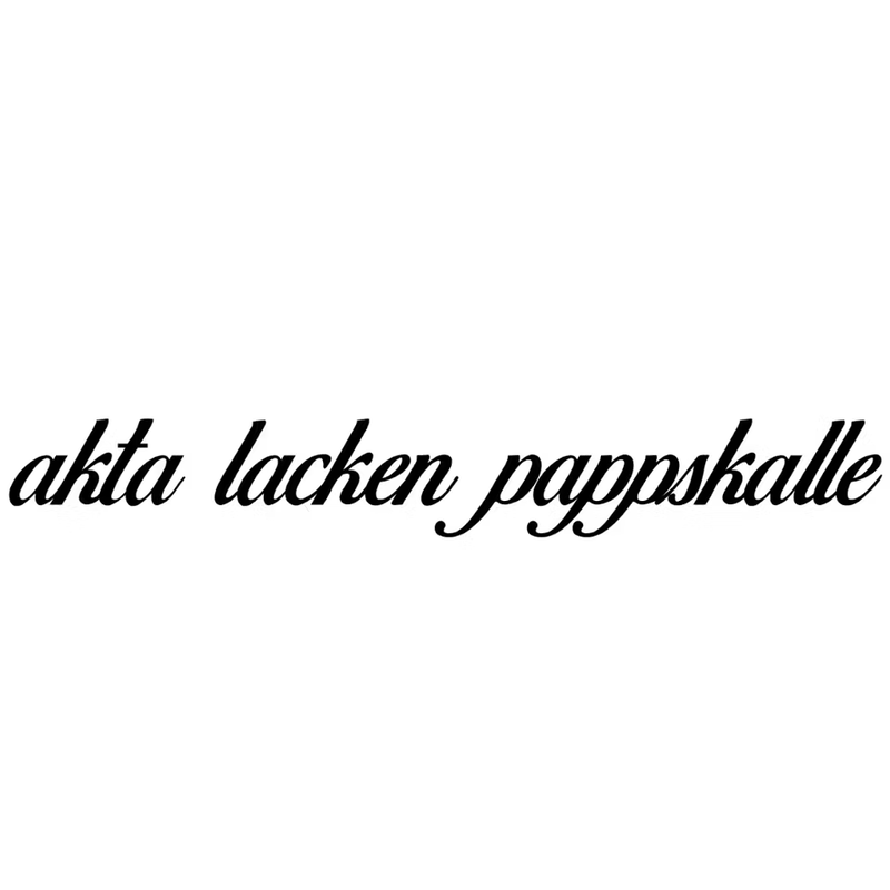 Dekal akta lacken pappskalle