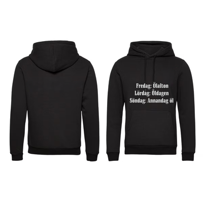 Hoodie Fredag, Ölafton