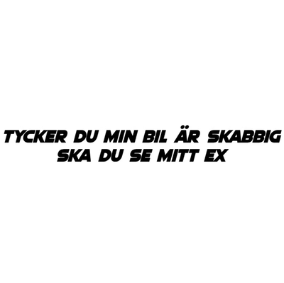 Dekal - Tycker du min bil är skabbig