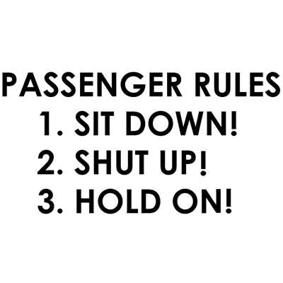 Dekal - PASSENGER RULES