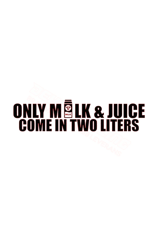 Dekal Only Milk & Juice come in two liters