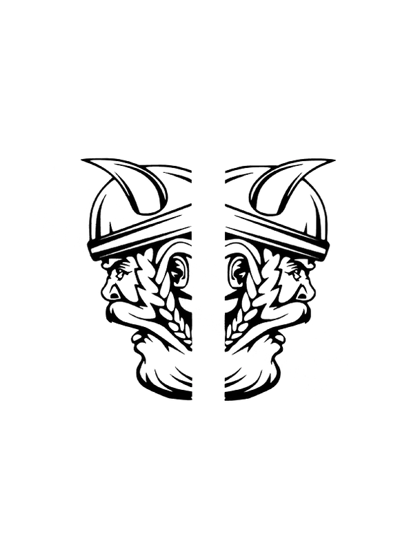 Dekal sidorutedekaler 2-delar Viking