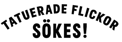 Tatuerade flickor sökes! dekal
