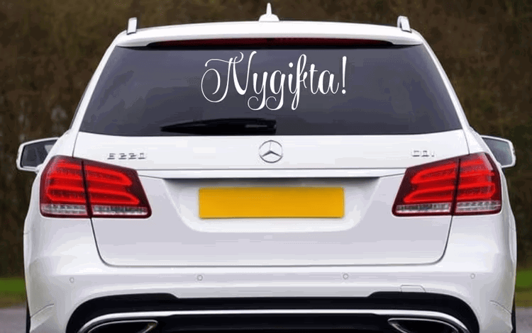 Dekal Bröllop - Nygifta!