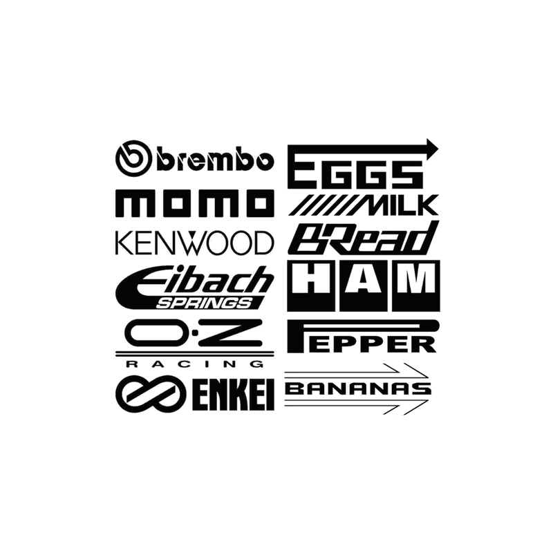 Sponsorer 12-pack Dekalkitt