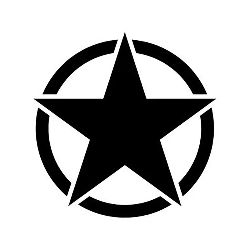 Military Star Dekal