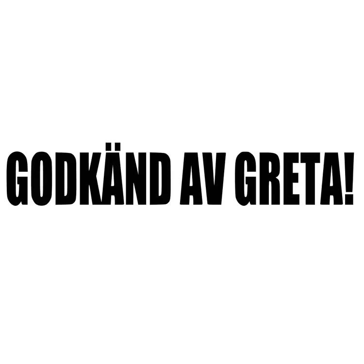 Dekal - GODKÄND AV GRETA!