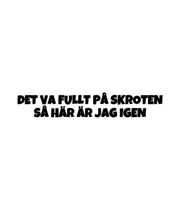 Dekal Det va fullt på skroten så här är jag igen