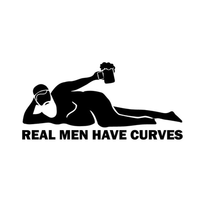 Real men have curves Dekal