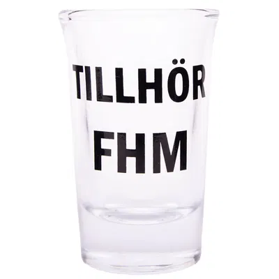 Snapsglas, tillhör FHM