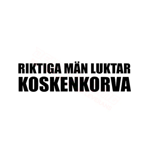 Dekal RIKTIGA MÄN LUKTAR KOSKENKORVA