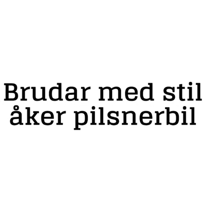 Dekal - Brudar med stil åker pilsnerbil