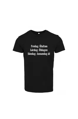T-shirt Fredag, Ölafton