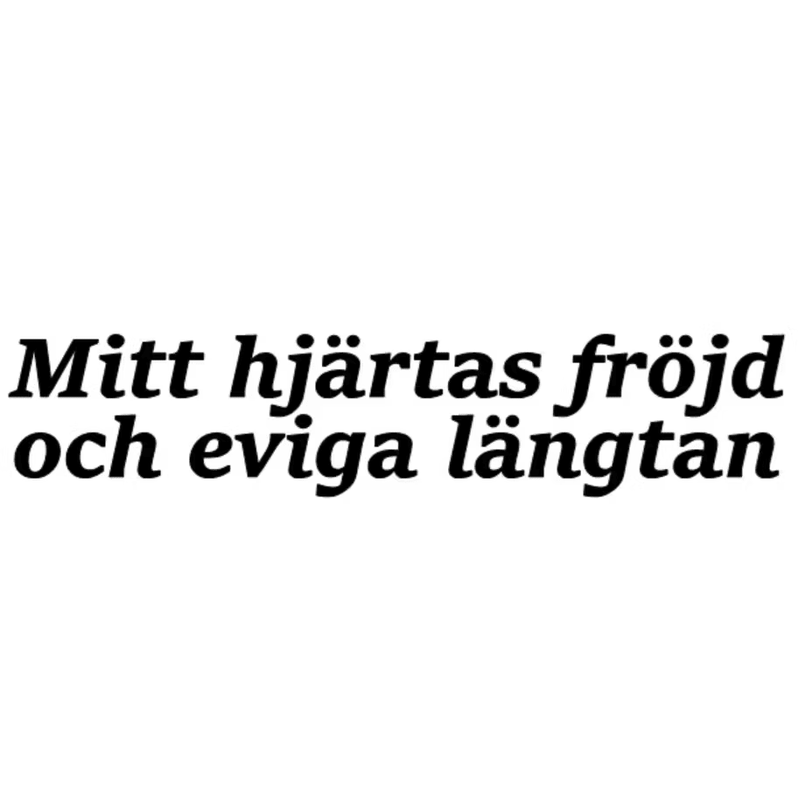 Dekal - Mitt hjärtas fröjd