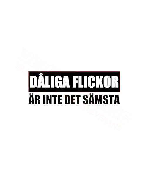 Dekal Dåliga flickor är inte det sämsta
