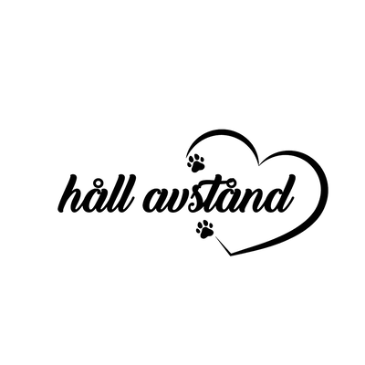 Dekal Håll Avstånd