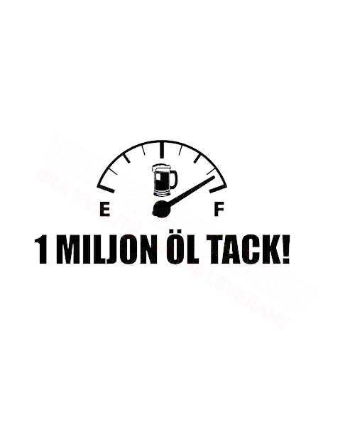 Dekal 1 MILJON ÖL TACK!