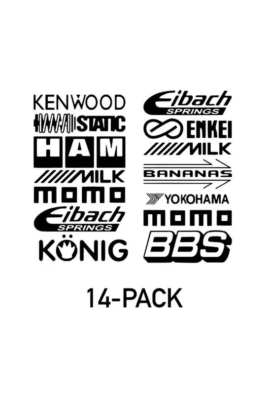 Dekal Sponsorer 14-pack