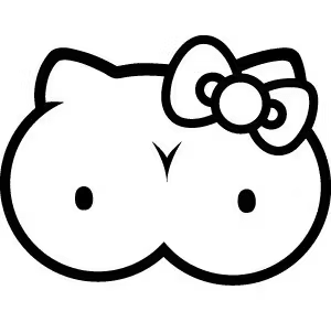 Dekal - Hello Kitty Titty