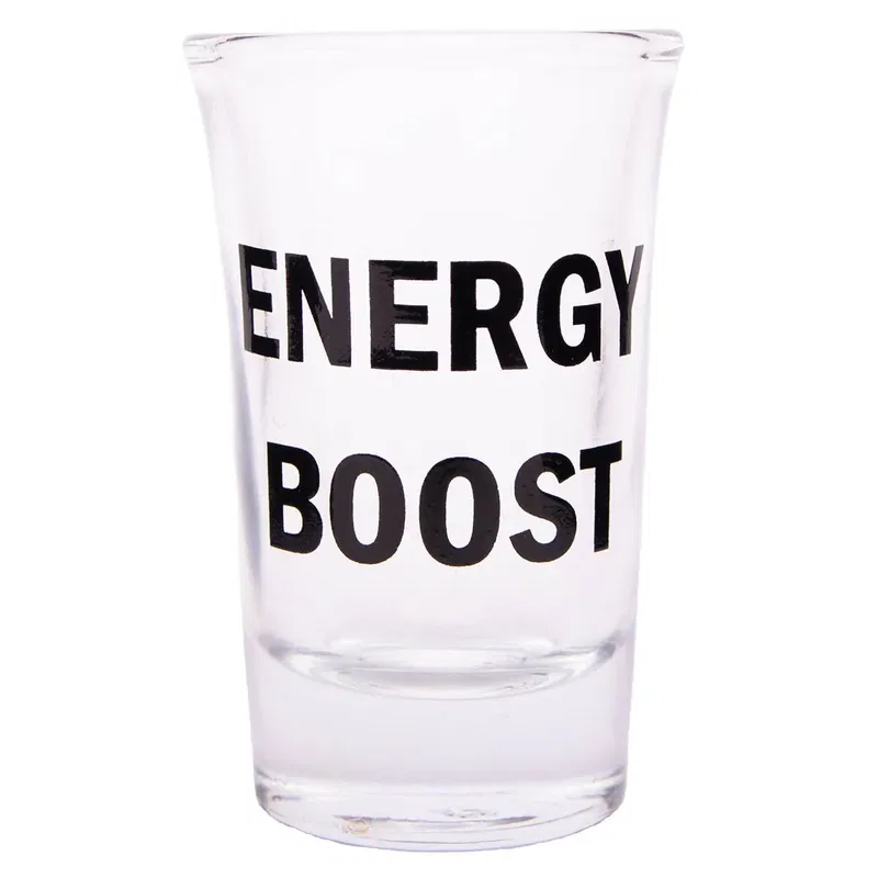 Snapsglas, energy boost