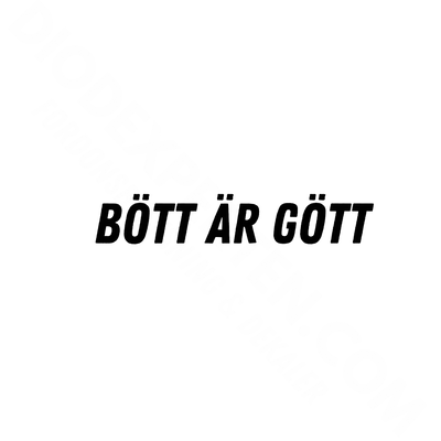 Bött är gött Dekal