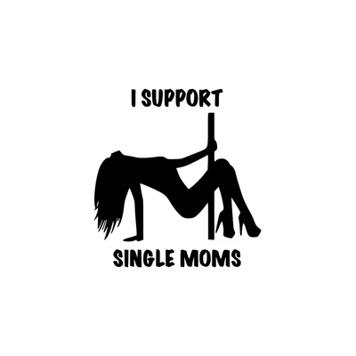 Dekal - I SUPPORT SINGEL MOMS